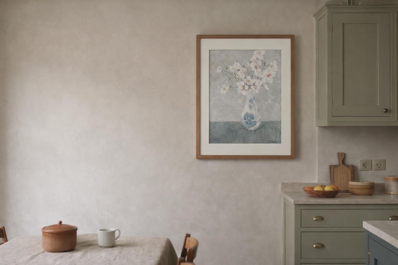 Calm Moment - Floral, in a kitchen, kitchen