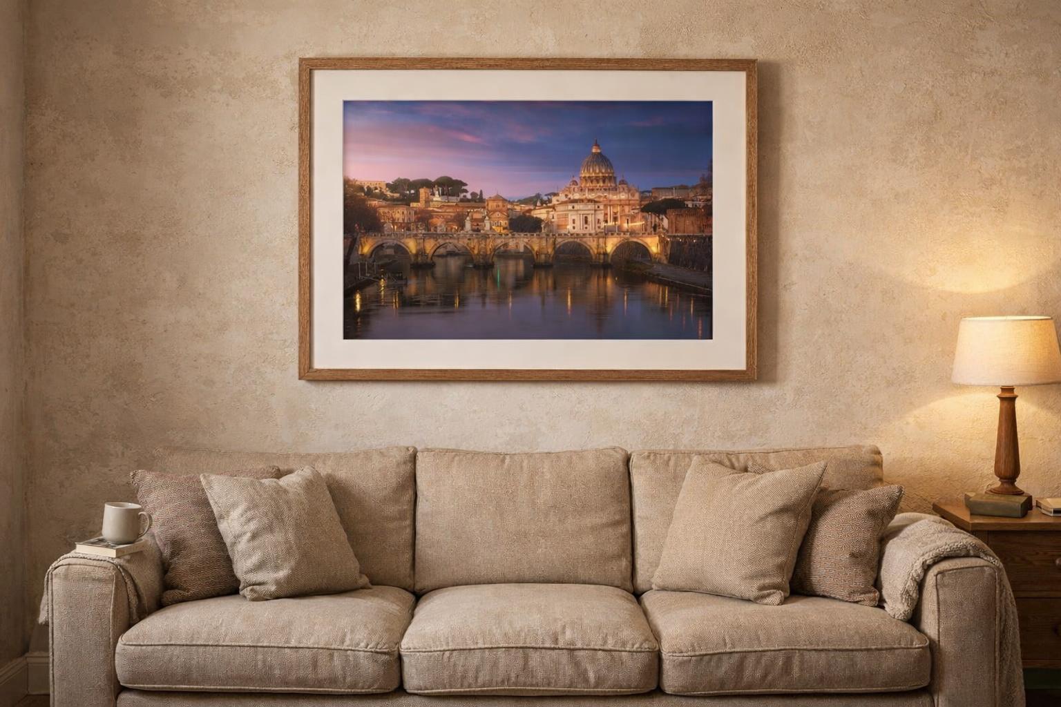 Roma by Juan Pablo de Miguel, generated lifestyle scene, framed print from TheArtFolio